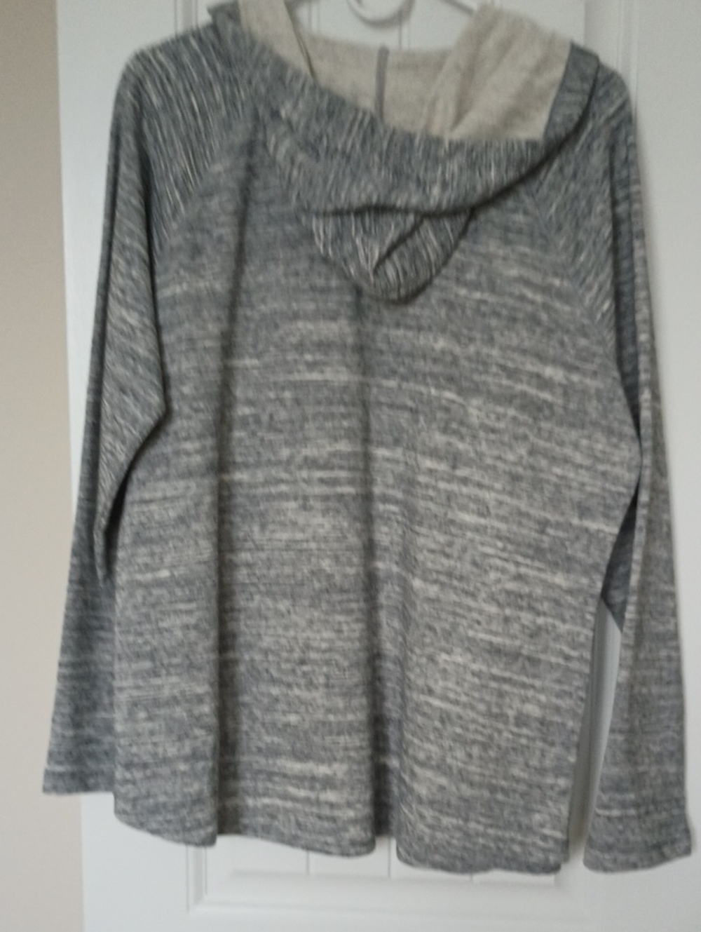 STYLE & CO Heather Gray Full Zip Hoodie Size XL NWOT Lightweight Sweatshirt - Picture 4 of 15